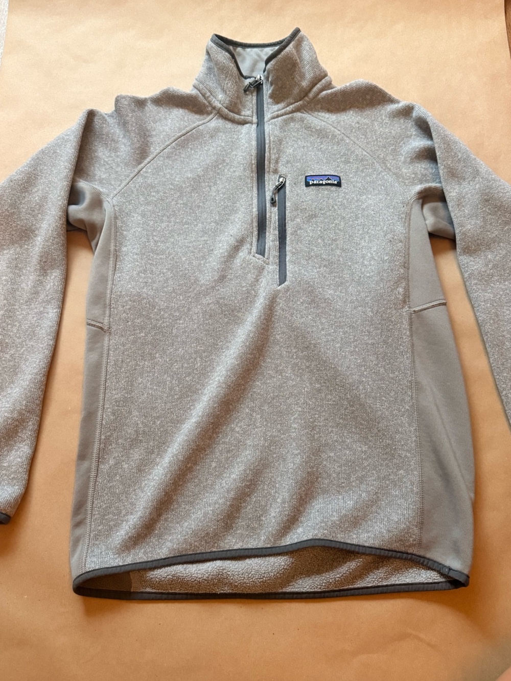 Patagonia Men’s Quarter-Zip Sweater - Taupe Heather